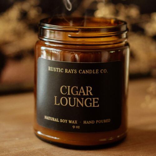 Cigar Lounge Soy Candle